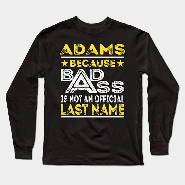 ADAMS Long Sleeve T-Shirt by Middy1551